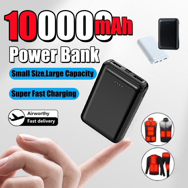 Heated Vest Battery - ポータブル電源 100000mAh 外付けバッテリー USB急速充電 ミニヒーター ベスト
