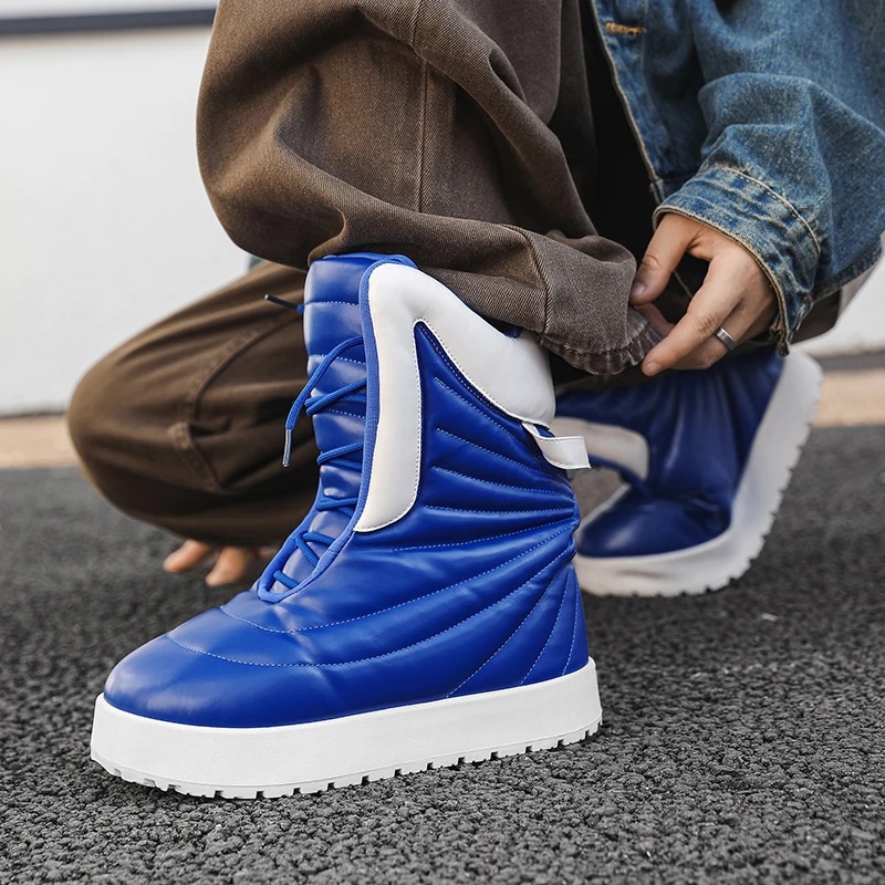 Waterproof Winter Boot - 2026年、メンズ向け、冬用ブーツ、防水、防寒、裏起毛、滑り止め付き、快適なカジュアルスニーカー、スノーブーツ、アウトドアファッション。