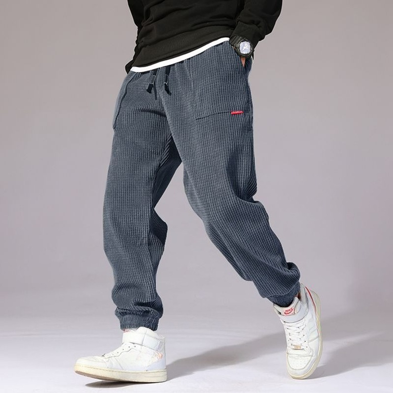 Corduroy Pant Warm - メンズコーデュロイ スウェットパンツ 秋冬 裏起毛 カジュアル ストリートウェアパンツ