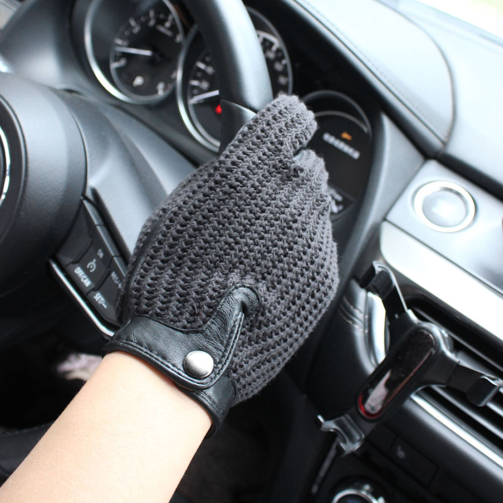 高品質の新作レザーメンズドライビンググローブ、滑り止め、タッ - Touch Screen Gloves のレビューと価格
