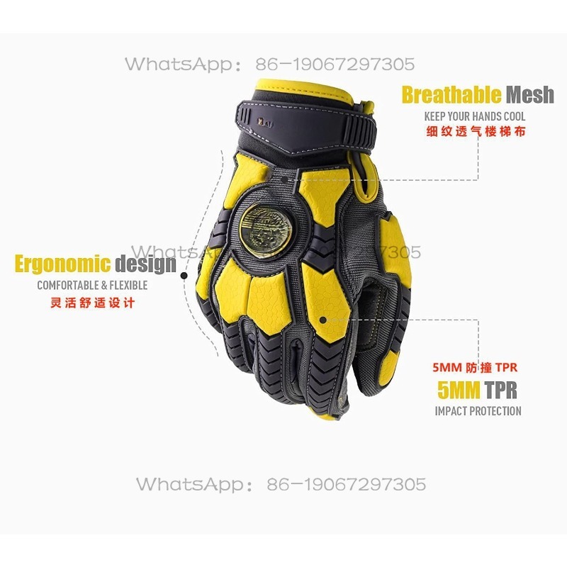 耐切創性PVC、耐摩耗性TPRパッチ、メカニカルタッチスクリ - Touch Screen Gloves のレビューと価格