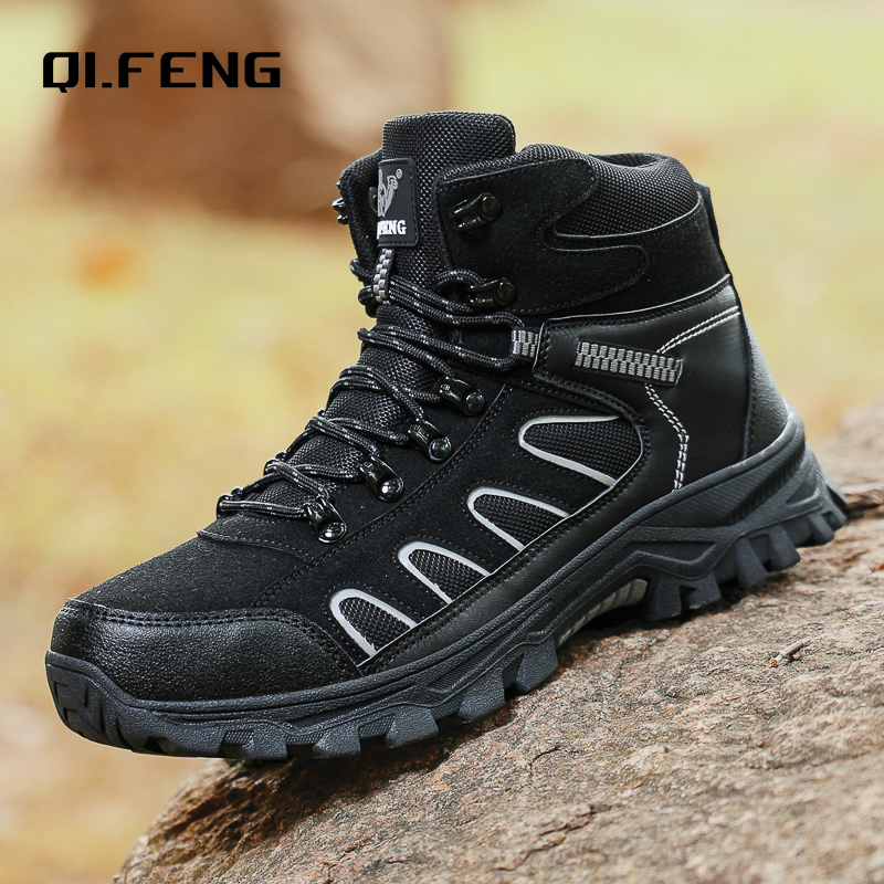 新しいメンズ特大ハイカットブーツ冬の防寒暖かいスノーブーツ屋 - Waterproof Winter Boot のレビューと価格