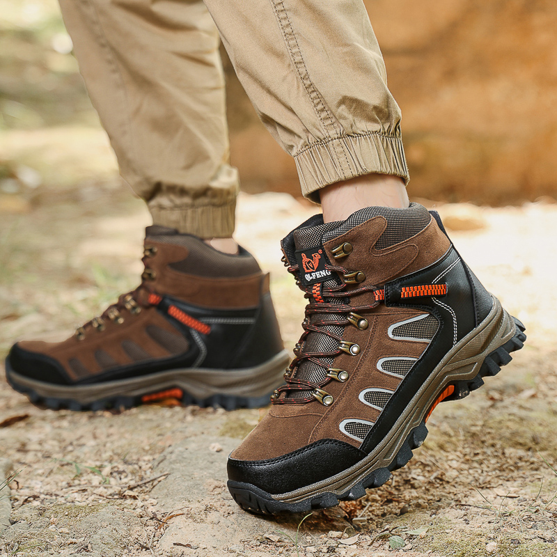 新しいメンズ特大ハイカットブーツ冬の防寒暖かいスノーブーツ屋 - Waterproof Winter Boot のレビューと価格