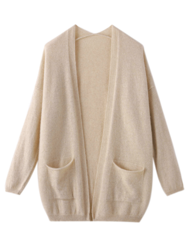 女性用カシミヤカーディガン,メリノウール100%,ポケットコ - Wool Coat Peacoat のレビューと価格