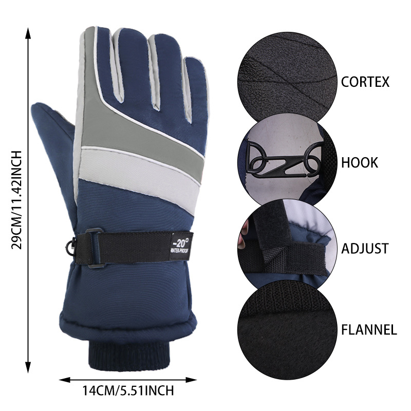 メンズ用ウィンタースキーグローブ 防風 保温 スノーグローブ - Snow Glove Insulated のレビューと価格