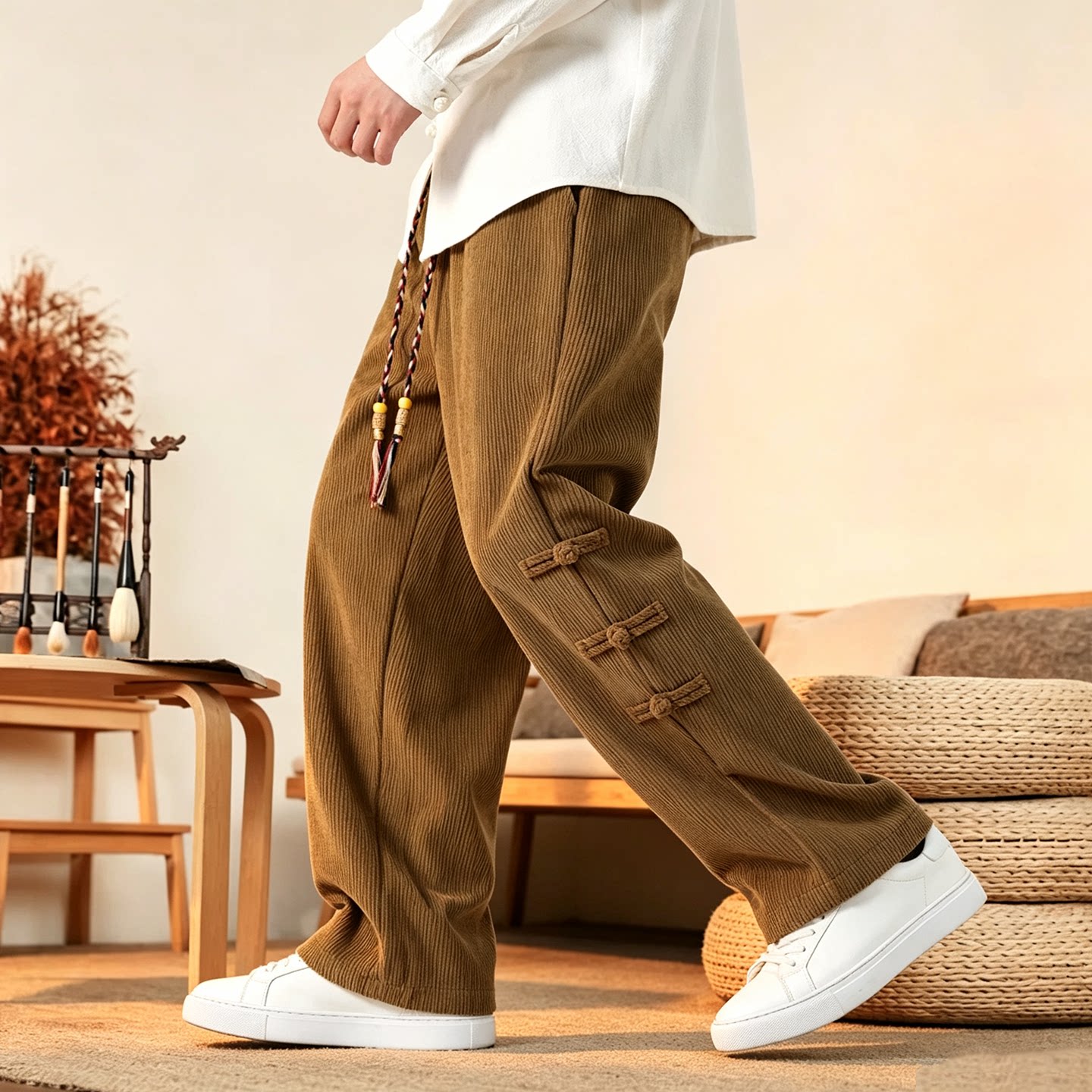 メンズパンツ 新品 秋用 暖かい 厚手 コーデュロイパンツ  - Corduroy Pant Warm のレビューと価格
