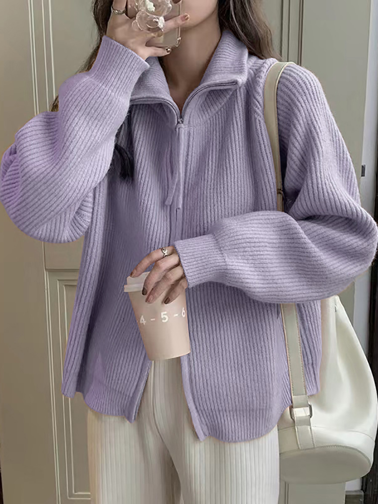 秋冬レディースファッションニットウェアカーディガン2026  - Wool Coat Peacoat のレビューと価格