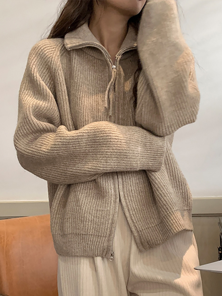 秋冬レディースファッションニットウェアカーディガン2026  - Wool Coat Peacoat のレビューと価格