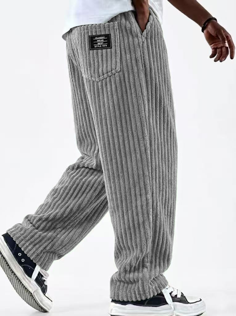 冬用コーデュロイパンツ メンズ新作 ファッション 無地 フリ - Corduroy Pant Warm のレビューと価格